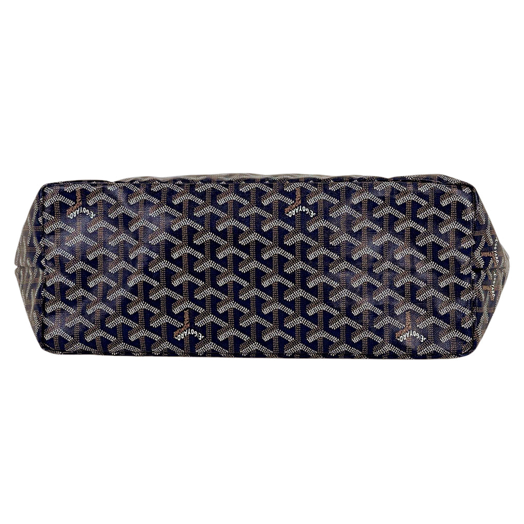 【在庫一掃】 ゴヤール サン ルイ PM ショルダーバッグ 総柄 リバーシブル トートバッグ コーティングキャンバス ネイビー レディース 【中古】 brbag