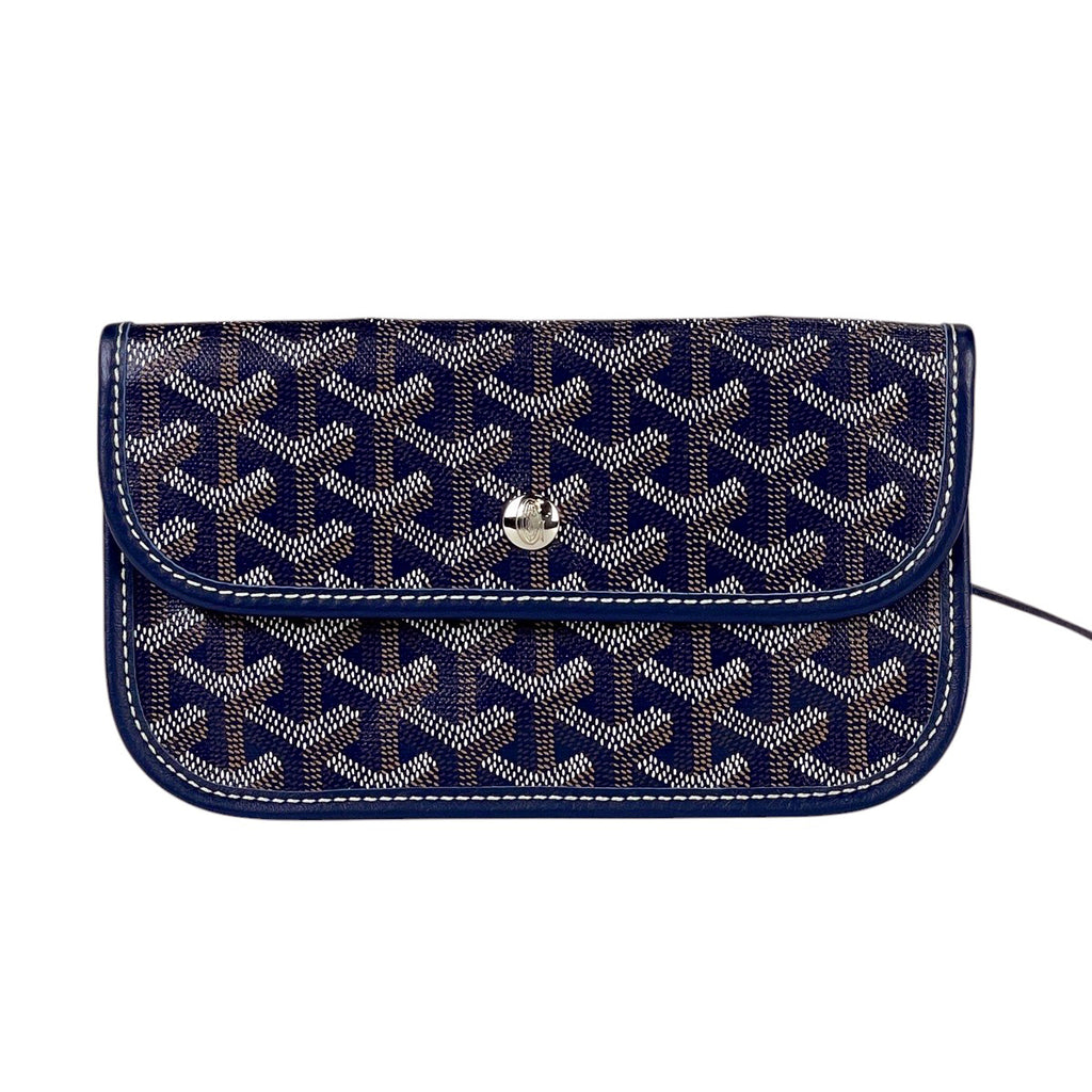 【在庫一掃】 ゴヤール サン ルイ PM ショルダーバッグ 総柄 リバーシブル トートバッグ コーティングキャンバス ネイビー レディース 【中古】 brbag