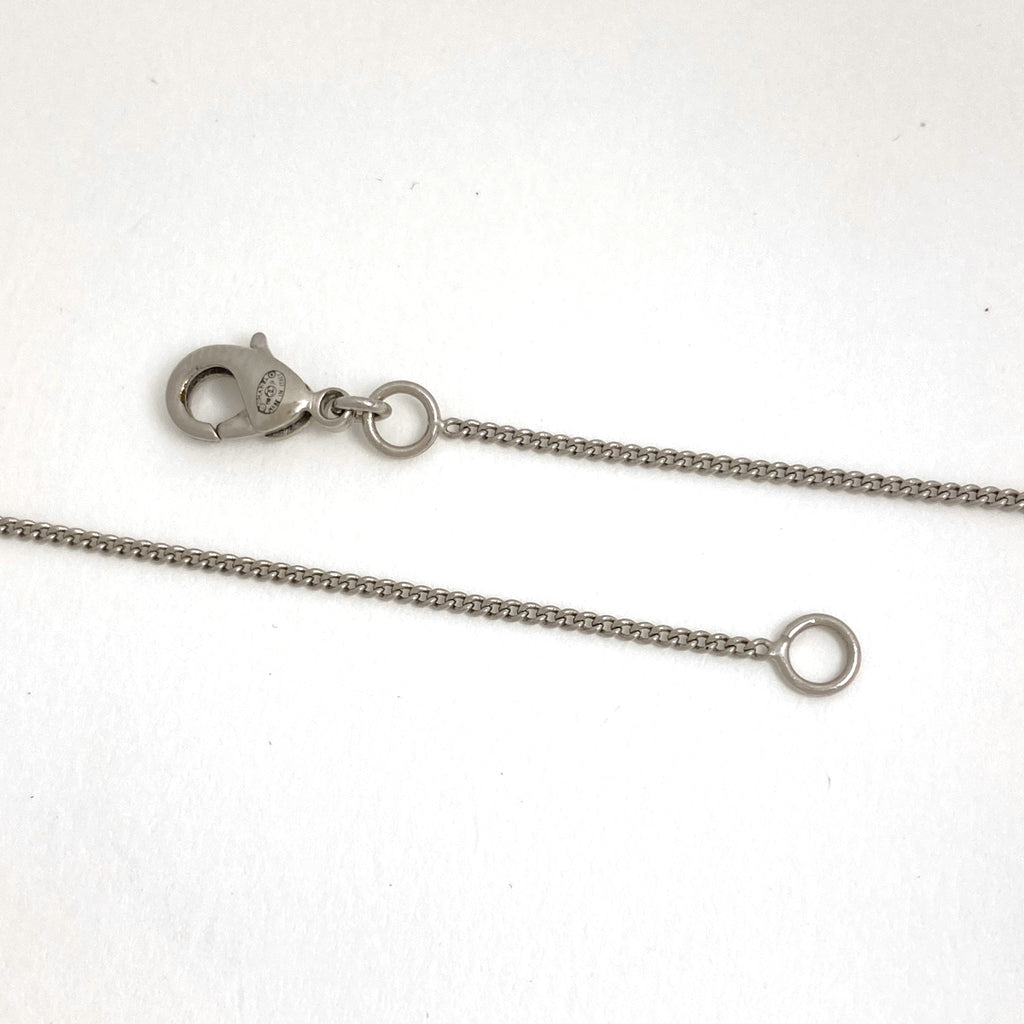 シャネル ココマーク ラインストーン ネックレス CC ネックレス シルバーメッキ ラインストーン シルバー レディース 【中古】bracc