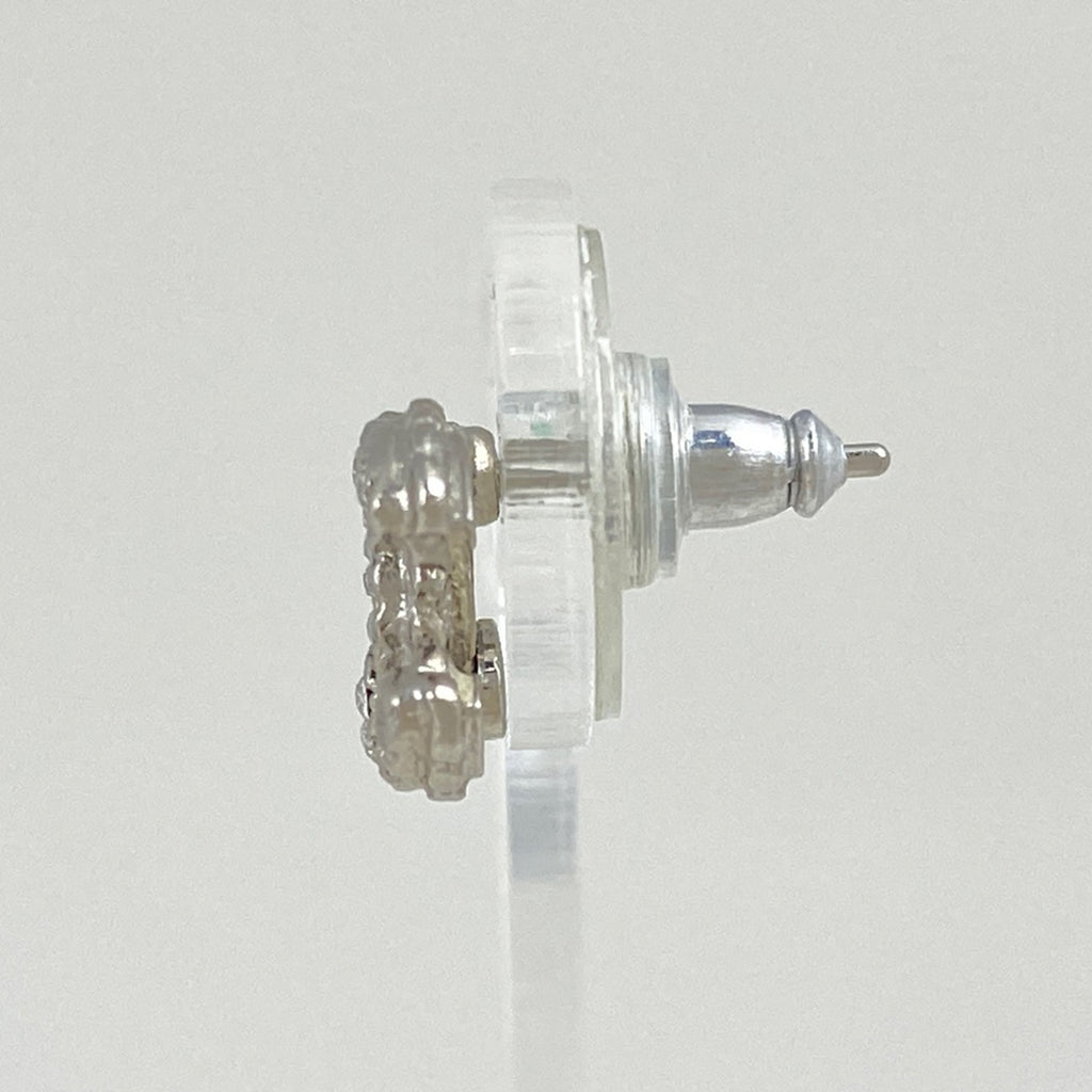 シャネル ココマーク ラインストーン ピアス シルバーメッキ シルバー レディース 【中古】bracc