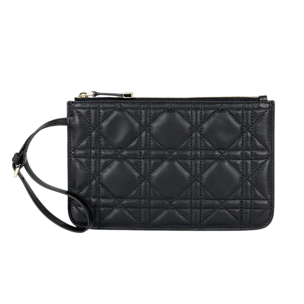 クリスチャンディオール トゥジュール バッグ ミディアム カナージュ ハンドバッグ レザー ブラック レディース 【中古】brbag