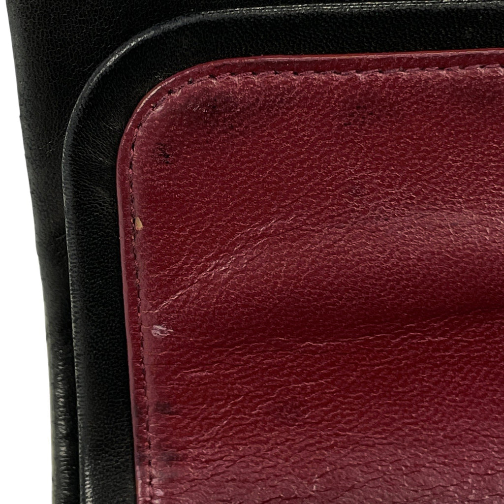 シャネル マトラッセ Wフラップ チェーン ショルダーバッグ ココマーク ショルダーバッグ レザー ブラック A01112 レディース 【中古】brbag