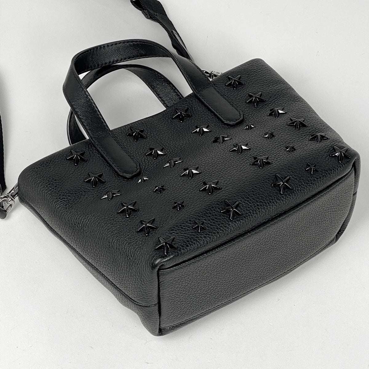 バイセル公式】ジミーチュウ ロゴ ハンドバッグ スタッズ スター 星