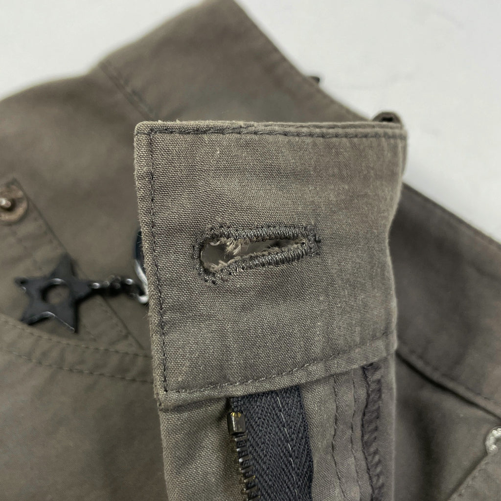 クリスチャンディオール ロゴボタン スカート 編み上げ スカート スカート コットン グレー レディース 【中古】brapp