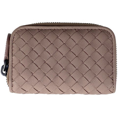 ボッテガヴェネタ イントレチャート コインケース カードケース コインケース レザー ピンクグレー レディース 【中古】brbag