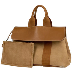 エルメス ヴァルパライソ PM 手提げ トートバッグ ハンドバッグ トワルシェブロン オレンジ レディース 【中古】brbag