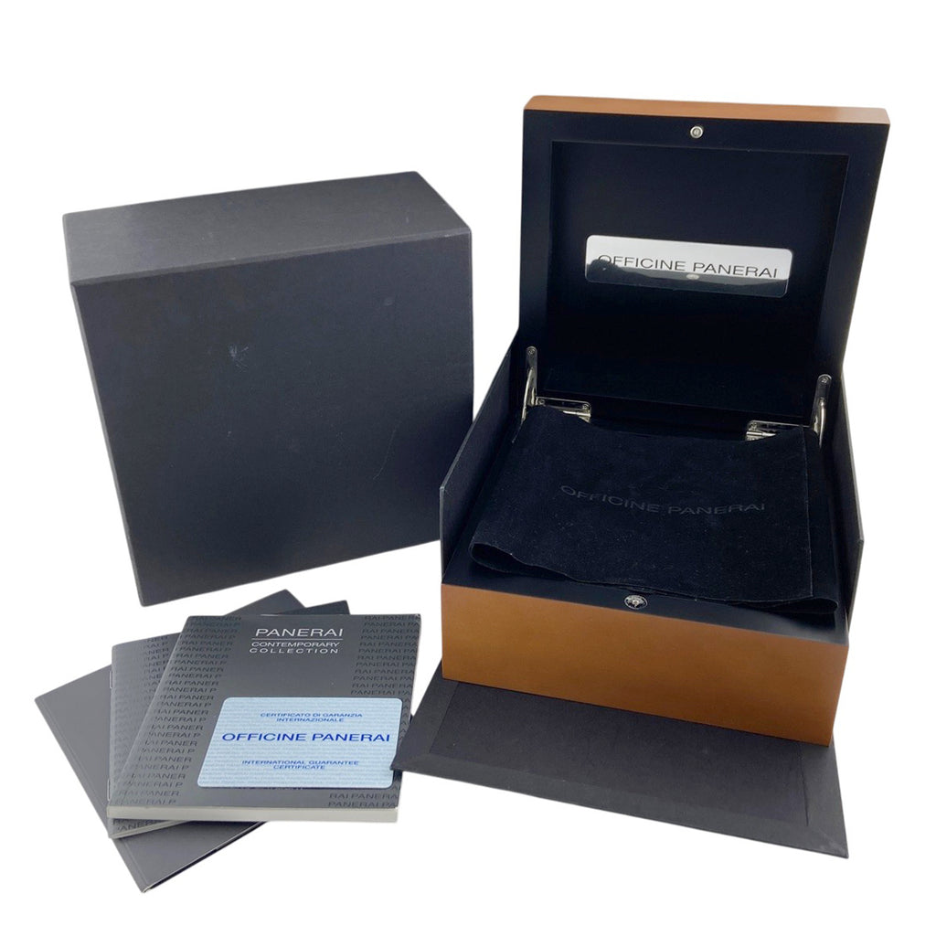 【OH済】【保証書】オフィチーネパネライ ルミノール デイライト PAM00250 腕時計 SS ラバー 自動巻き ブラック メンズ 【中古】wtcbb