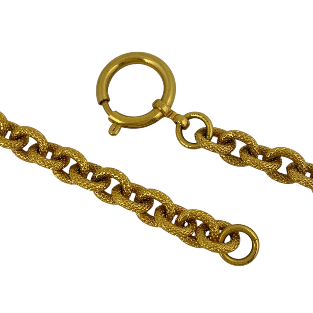 シャネル ココマーク チェーン ネックレス CCマーク ラウンド ネックレス GP ゴールド レディース 【中古】bracc