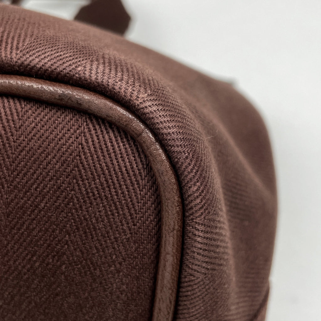 エルメス ヴァルパライソ PM 手提げ トート ハンドバッグ トワルシェブロン ハバナ レディース 【中古】brbag