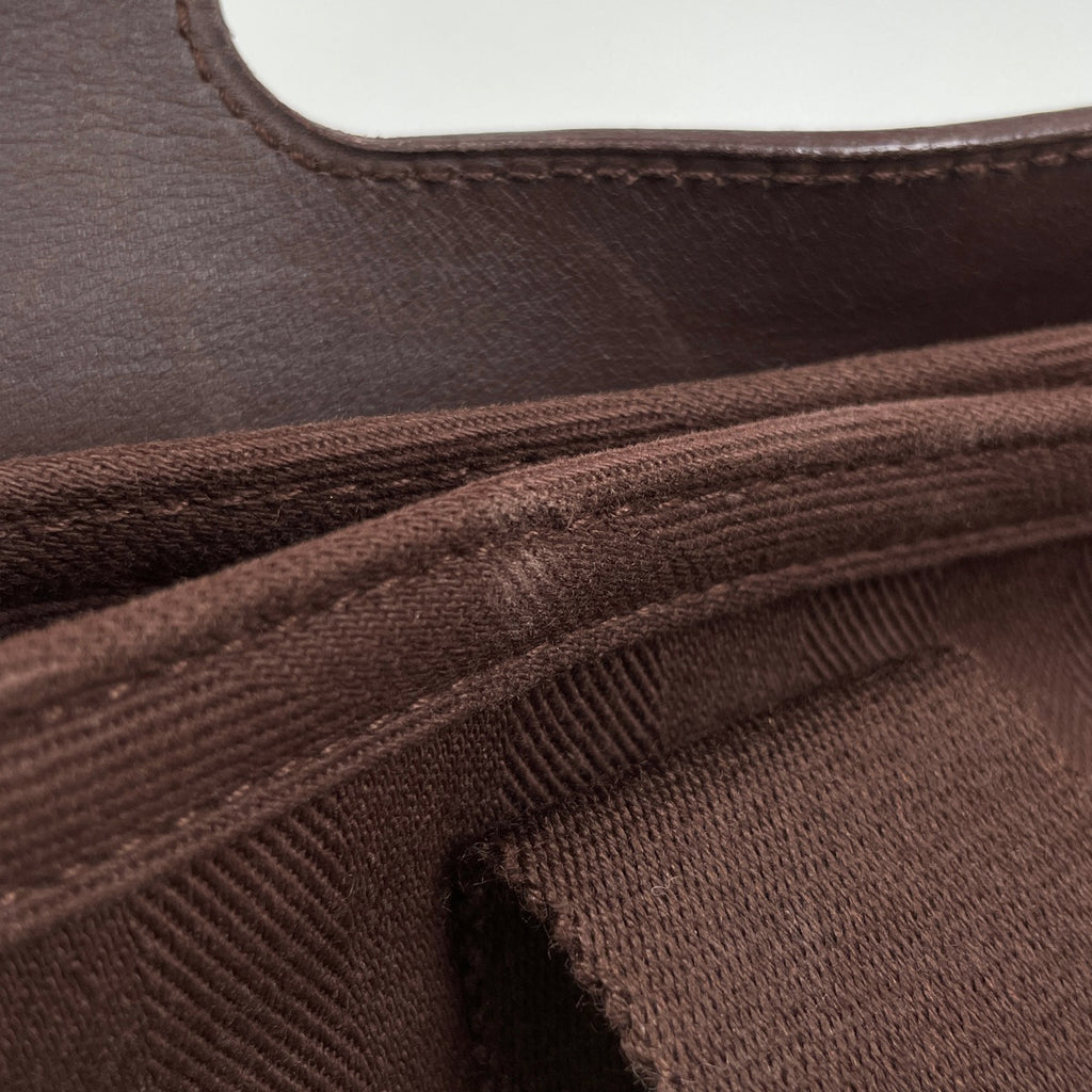 エルメス ヴァルパライソ PM 手提げ トート ハンドバッグ トワルシェブロン ハバナ レディース 【中古】brbag