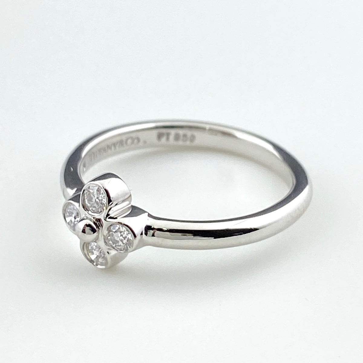 バイセル公式】ティファニー フラワー レース リング プラチナ 指輪