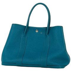 エルメス ガーデンパーティ PM ハンドバッグ トートバッグ ネゴンダ ブルーイズミール C レディース 【中古】brbag