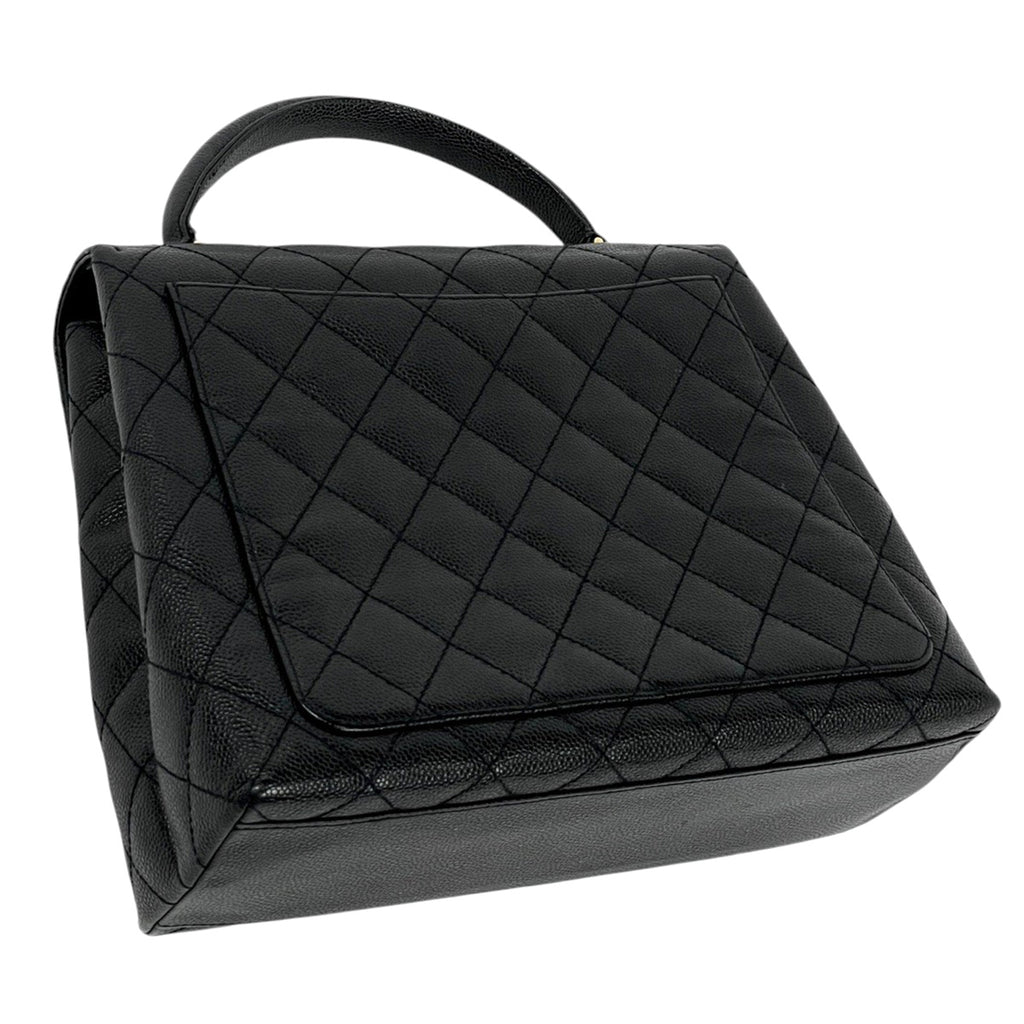 シャネル ココマーク ハンドバッグ マトラッセ ハンドバッグ キャビアスキン ブラック レディース 【中古】brbag