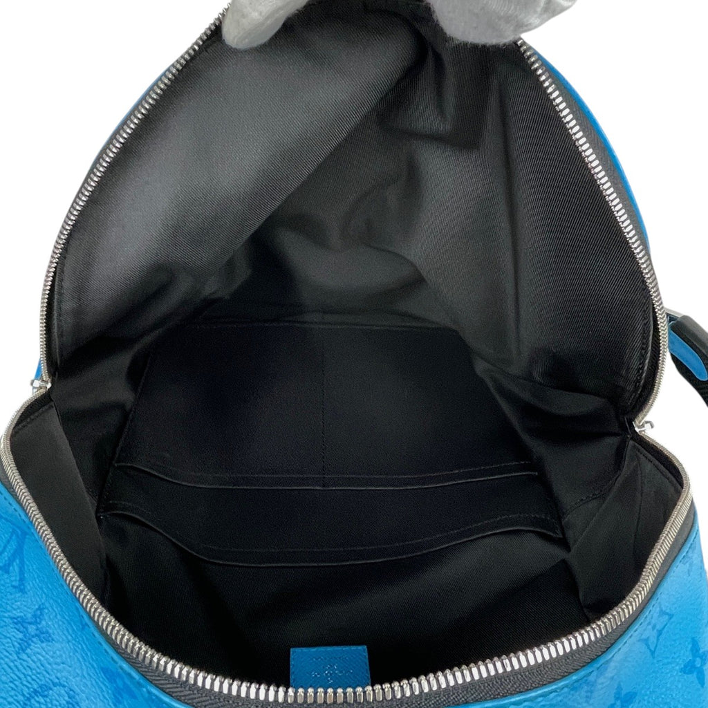 ルイ・ヴィトン ディスカバリー バックパック デイパック リュック タイガラマ ブルー M30409 メンズ 【中古】brbag