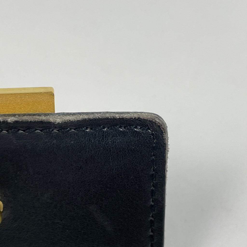エルメス コンスタンス リバーシブル Hベルト □C刻印 ベルト レザー ブルー レディース 【中古】brbag