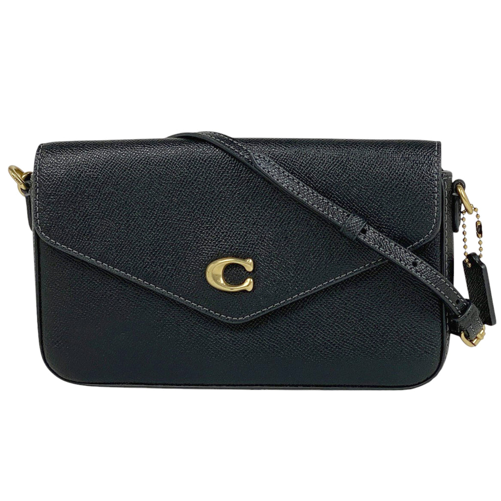 コーチ ウィン クロスボディ 2WAY クラッチバッグ ショルダーバッグ レザー ブラック C8439 レディース 【中古】brbag