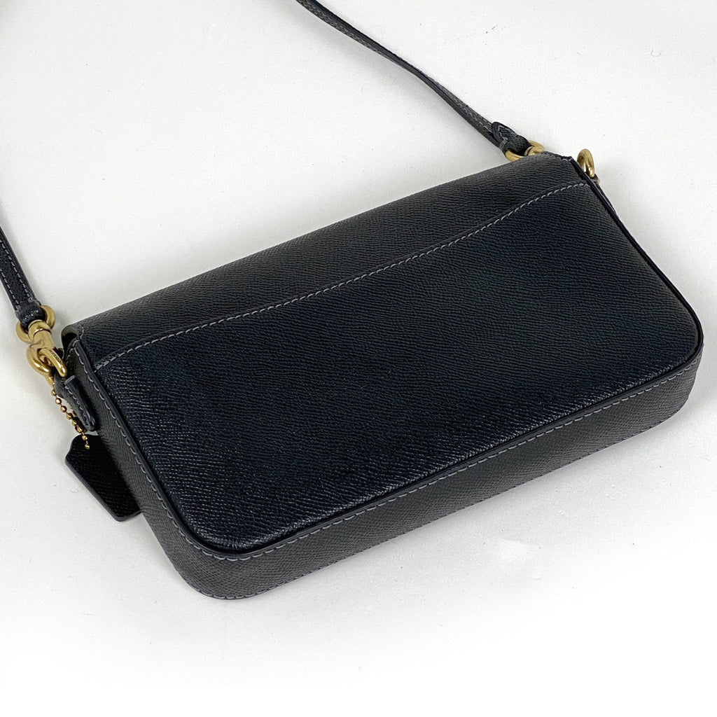 コーチ ウィン クロスボディ 2WAY クラッチバッグ ショルダーバッグ レザー ブラック C8439 レディース 【中古】brbag