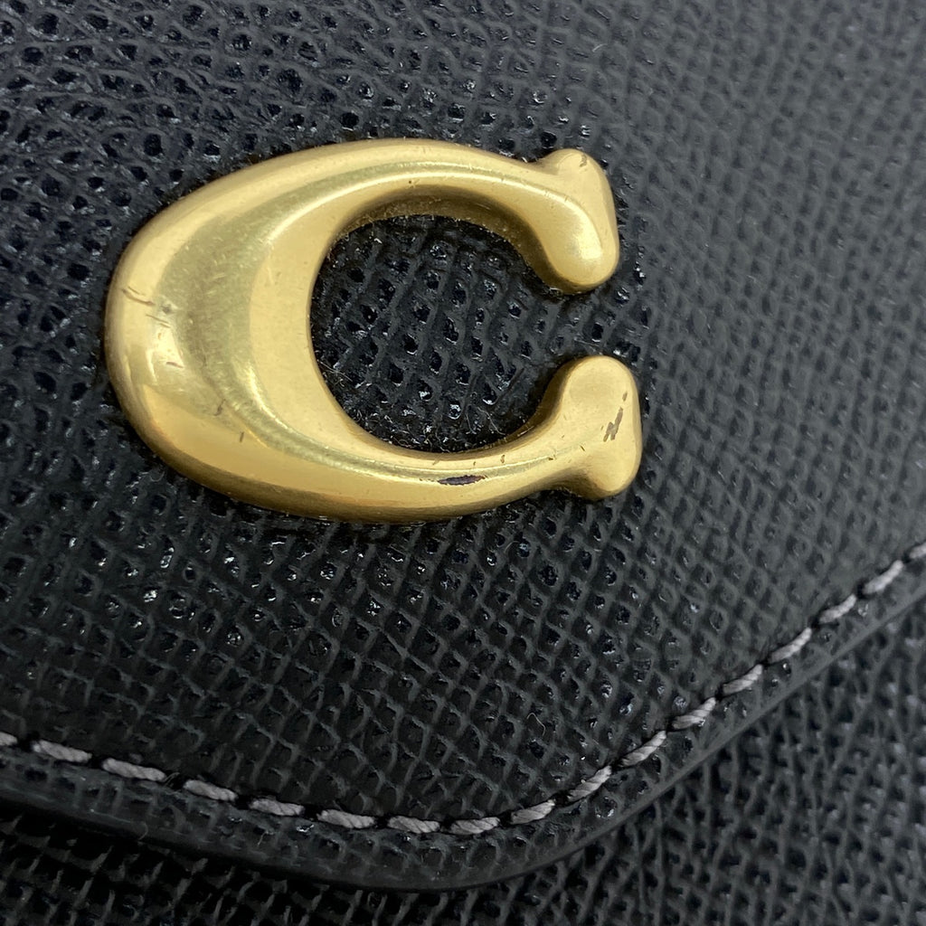 コーチ ウィン クロスボディ 2WAY クラッチバッグ ショルダーバッグ レザー ブラック C8439 レディース 【中古】brbag