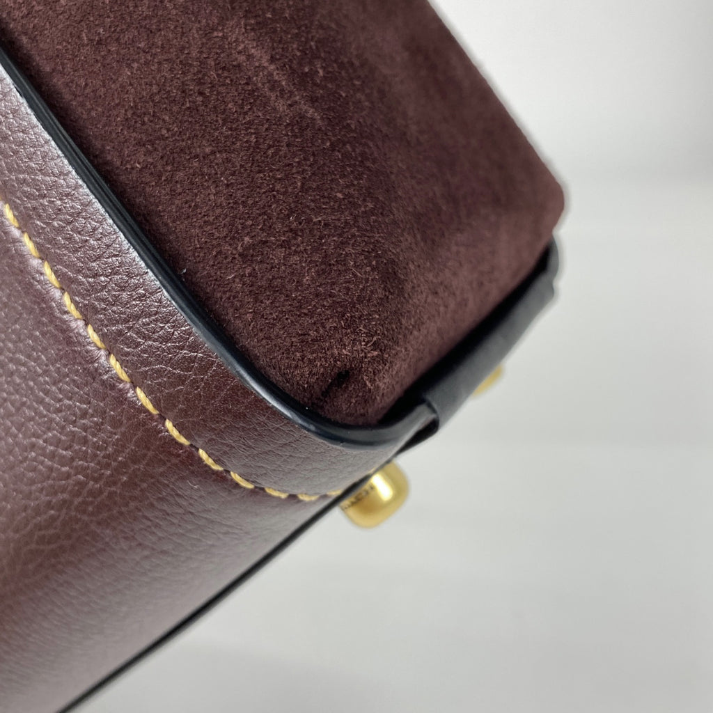 コーチ ロゴ ハンドバッグ 2WAY ショルダーバッグ ハンドバッグ レザー ボルドー 78484 レディース 【中古】brbag