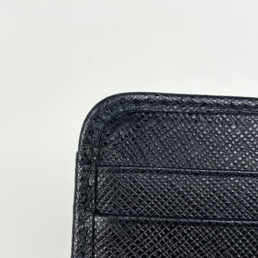 プラダ ロゴプレート 二つ折り 財布 コンパクトウォレット 二つ折り財布 レザー ネロ(ブラック) レディース 【中古】brbag