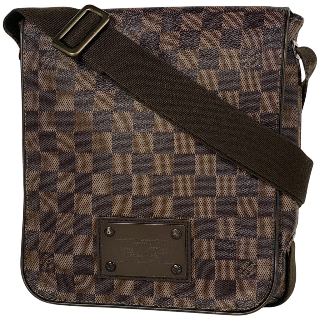 ルイ・ヴィトン ブルックリン PM 斜め掛け ショルダーバッグ ダミエ ブラウン N51210 レディース 【中古】brbag