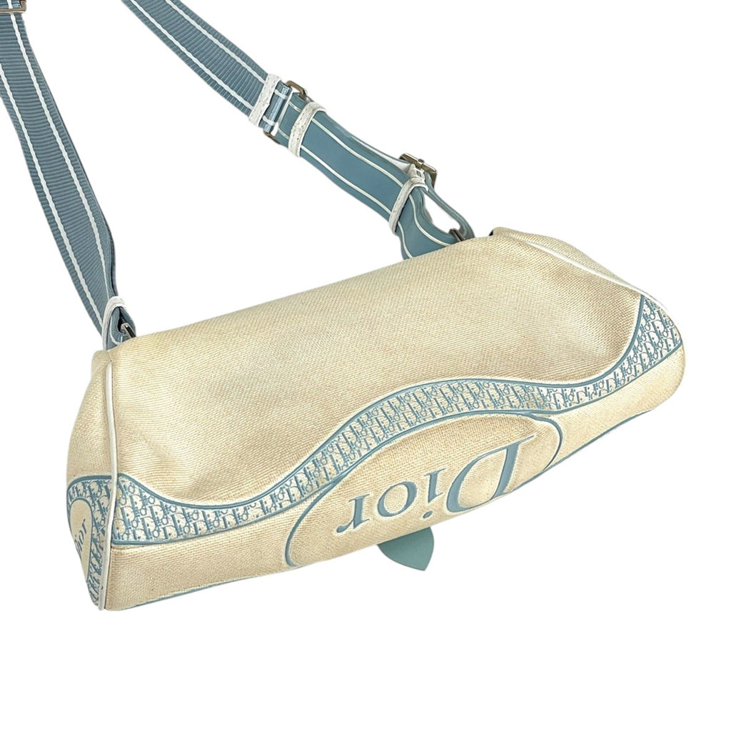 Dior トロッター柄 CDロゴ ショルダーバッグ キャンバス L04