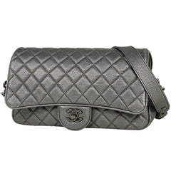 シャネル ココマーク チェーン ショルダーバッグ マトラッセ 肩掛け ショルダーバッグ レザー シルバー レディース 【中古】 brbag