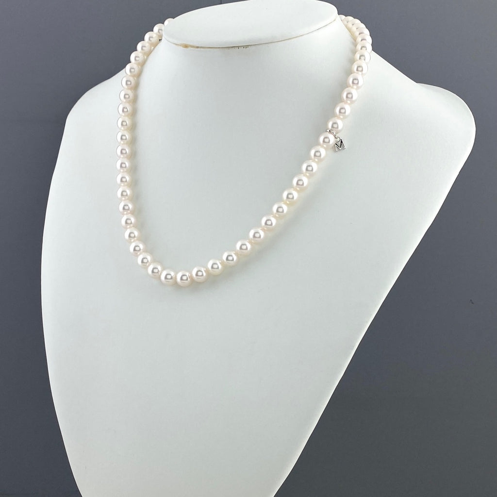 【在庫一掃】 ミキモト パール デザインネックレス SILVER 真珠 SV ネックレス シルバー パール レディース 【中古】 
 ラッピング可