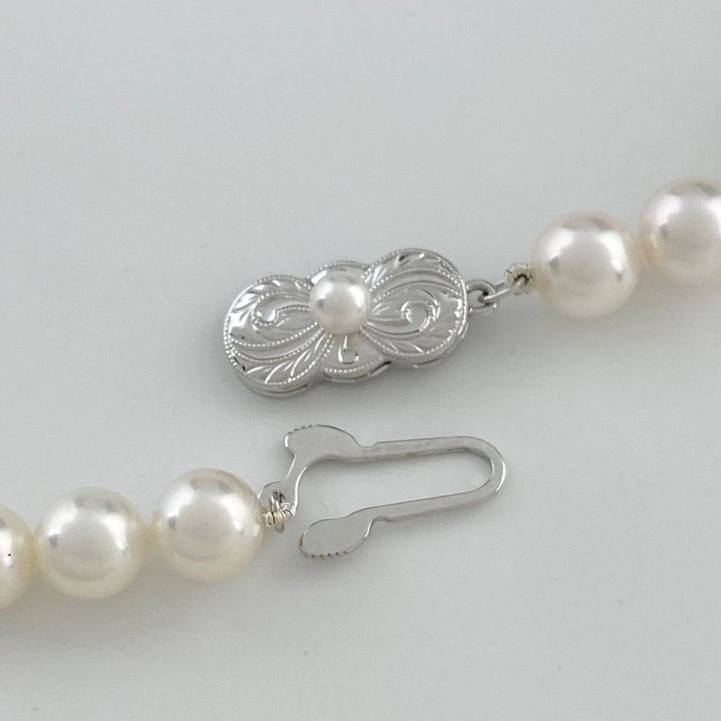 【在庫一掃】 ミキモト パール デザインネックレス SILVER 真珠 SV ネックレス シルバー パール レディース 【中古】 
 ラッピング可