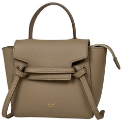 セリーヌ ピコ ベルトバッグ 2WAY ショルダーバッグ ハンドバッグ レザー ベージュ レディース 【中古】 brbag