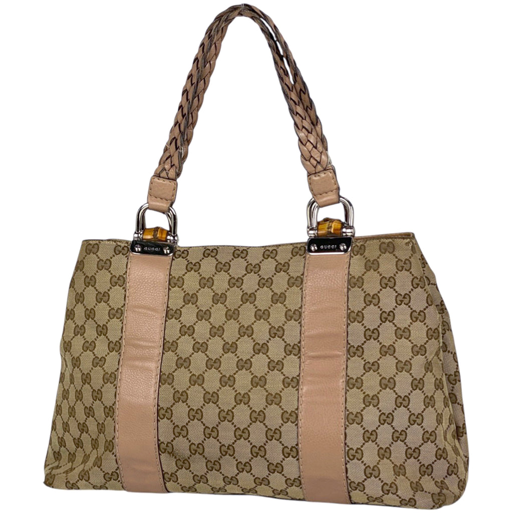 美品✨ GUCCI トートバッグ ベラ バンブータッセル GGキャンバス A4 超希少!! 美品 A4 GUCCI グッチ レオパード メンズ トートバッグ