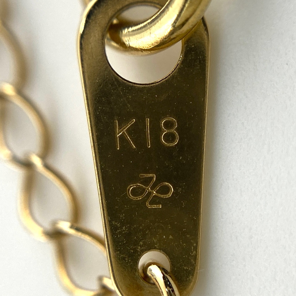 ルビー デザインネックレス YG イエローゴールド ペンダント メレダイヤ ネックレス K18 ルビー ダイヤモンド レディース 【中古】nbjwl