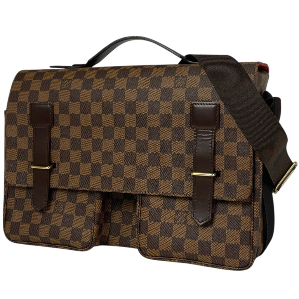 ルイ・ヴィトン ブロードウェイ 斜め掛け ショルダーバッグ ダミエ ブラウン N42270 レディース 【中古】brbag