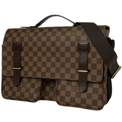 ルイ・ヴィトン ブロードウェイ 斜め掛け ショルダーバッグ ダミエ ブラウン N42270 レディース 【中古】brbag