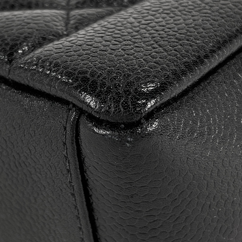 【在庫一掃】 シャネル ダイアナ マトラッセ シングルフラップ チェーン ショルダーバッグ ココマーク ショルダーバッグ キャビアスキン ブラック A01165 レディース 【中古】 brbag