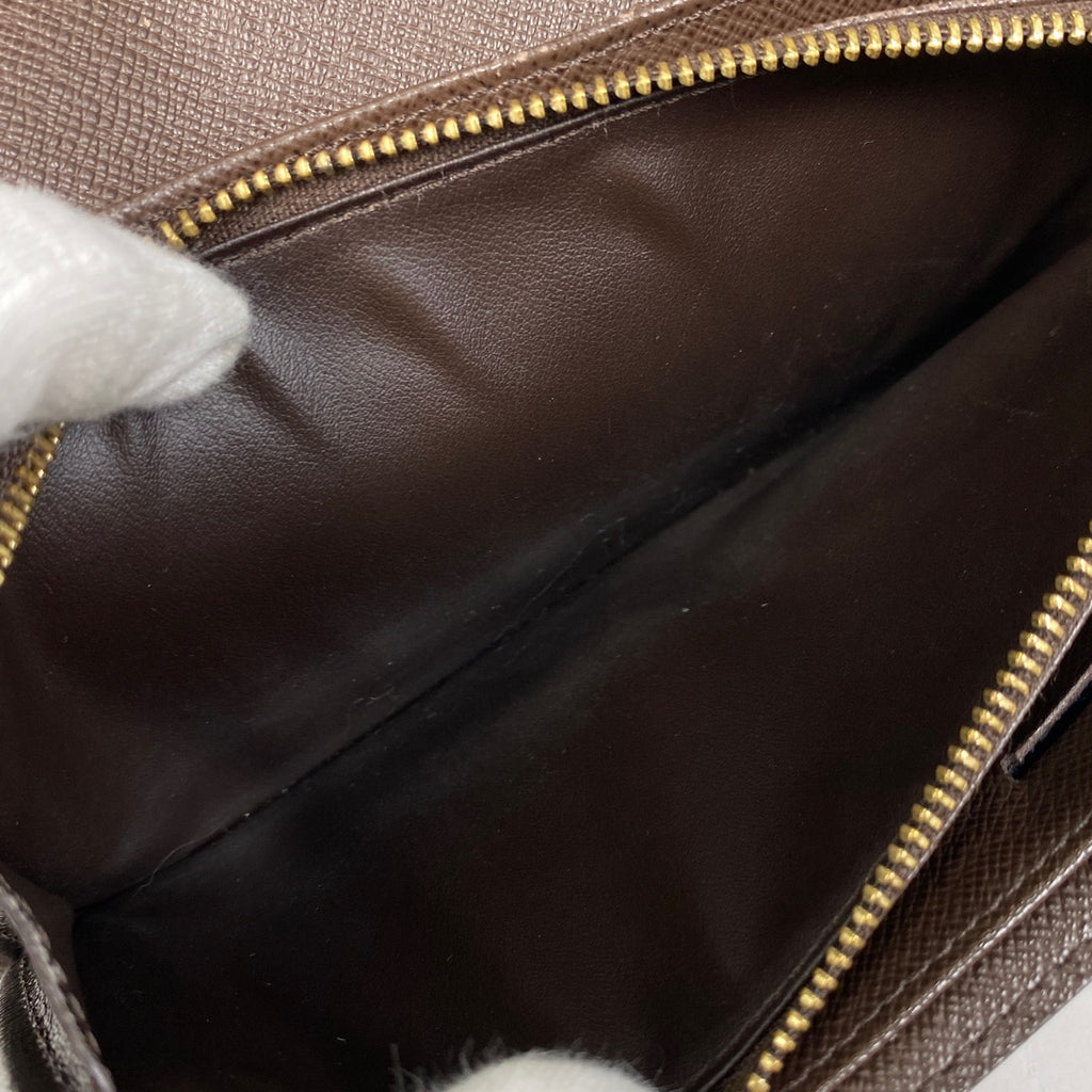 ルイ・ヴィトン ポルトフォイユ システィナ 二つ折り 長財布 ダミエ ブラウン N61747 レディース 【中古】 brbag