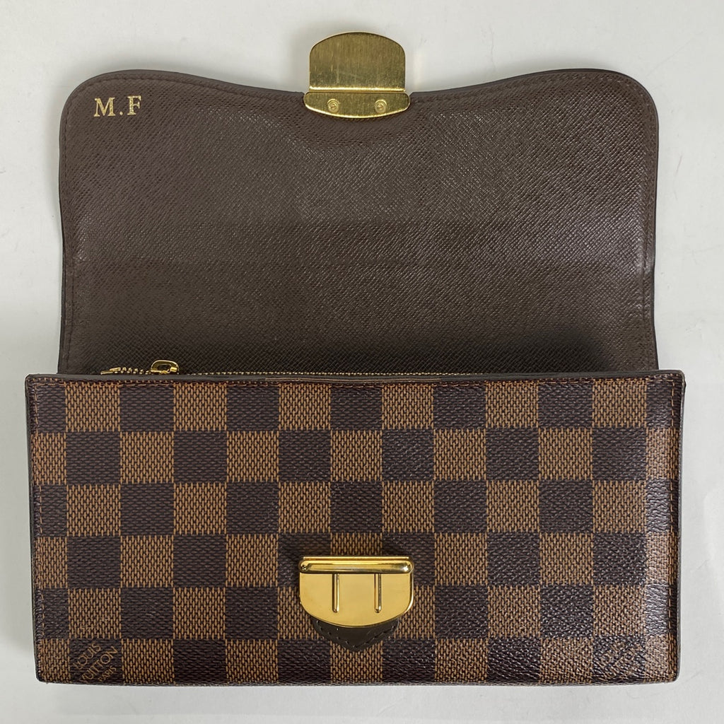 ルイ・ヴィトン ポルトフォイユ システィナ 二つ折り 長財布 ダミエ ブラウン N61747 レディース 【中古】 brbag