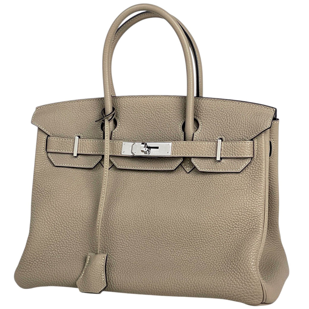 エルメス バーキン 30 ハンドバッグ トリヨンクレマンス トゥルティエールグレー □N レディース 【中古】brbag