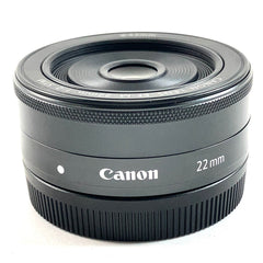 キヤノン Canon EF-M 22mm F2 STM ブラック 一眼カメラ用レンズ（オートフォーカス） 【中古】cambb