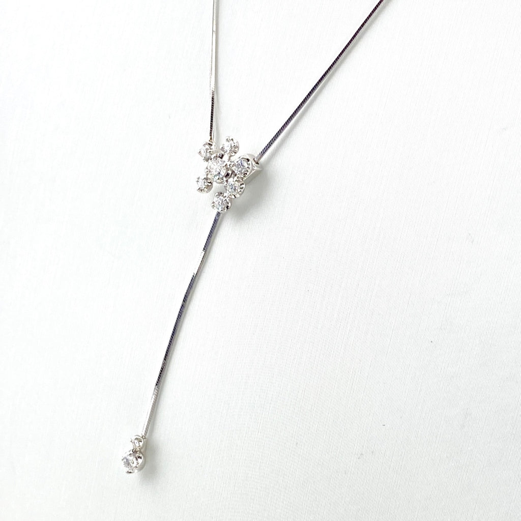 ヴァンドーム青山 メレダイヤ デザインネックレス プラチナ ペンダント ネックレス Pt950 Pt850 ダイヤモンド レディース 【中古】brjwl
