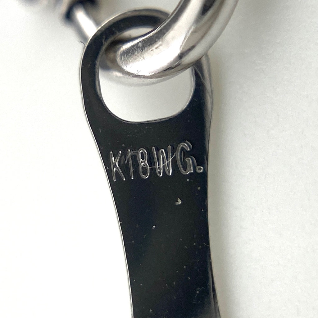 メレダイヤ デザインネックレス WG ホワイトゴールド ペンダント ネックレス K18 WG ダイヤモンド レディース 【中古】nbjwl