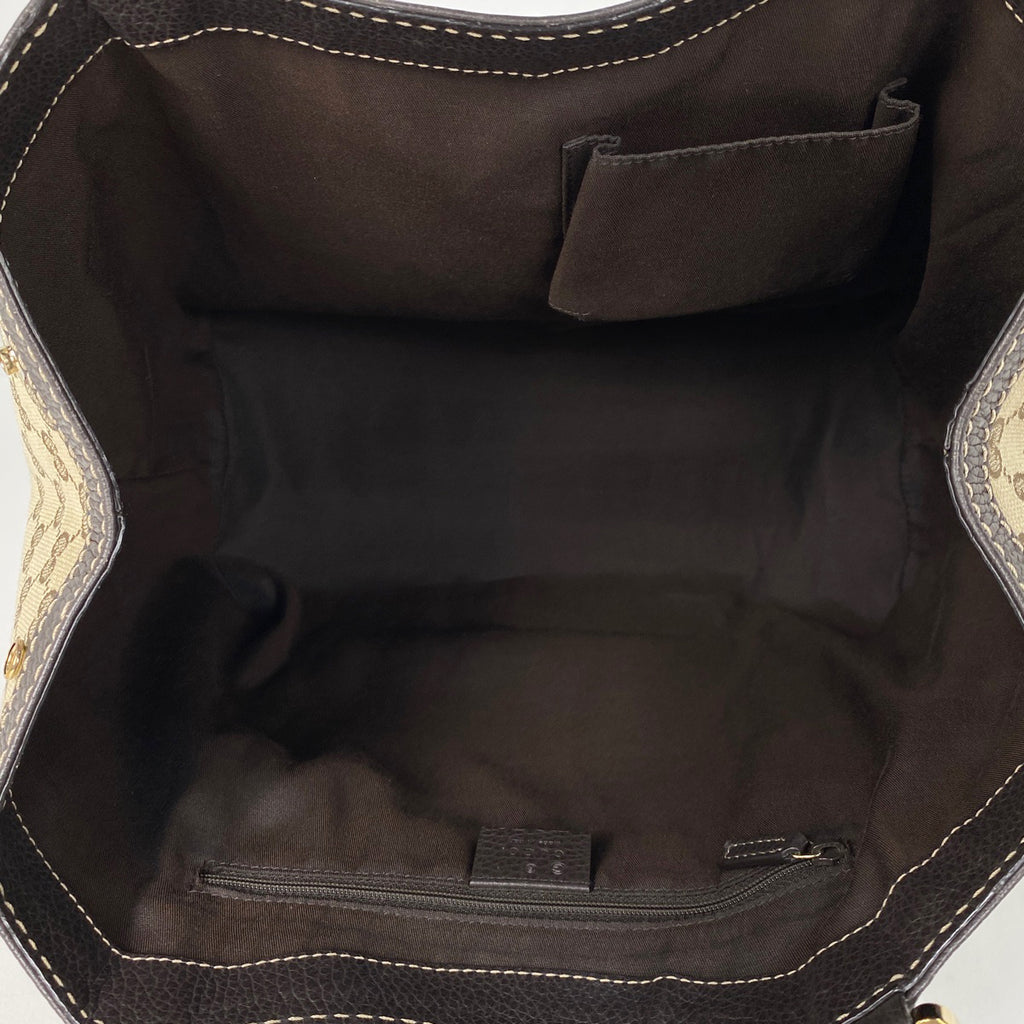 グッチ GG柄 トートバッグ ハンドバッグ  トートバッグ GGキャンバス ブラウン 364835 レディース 【中古】brbag