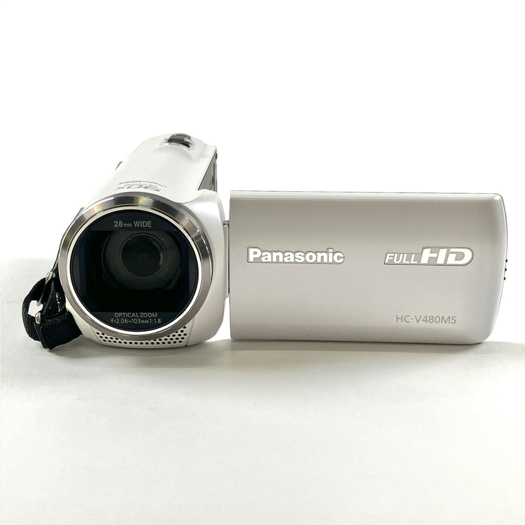 パナソニック Panasonic デジタルハイビジョンビデオカメラ HC-V480MS-W ホワイト デジタルビデオカメラ 【中古】cambb