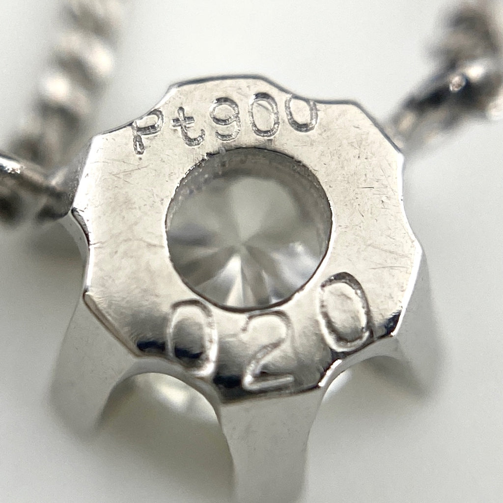 ダイヤモンド デザインネックレス プラチナ ペンダント ネックレス Pt900 Pt850 ダイヤモンド レディース 【中古】nbjwl