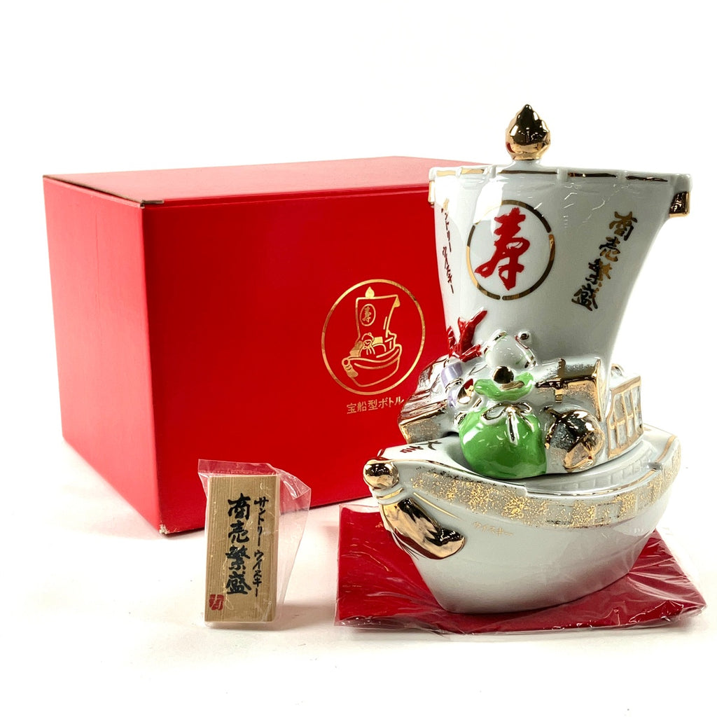 【東京都内限定お届け】 サントリー SUNTORY 山崎蒸溜所 宝船ボトル 商売繁盛 600ml 国産ウイスキー 【古酒】liqbb
