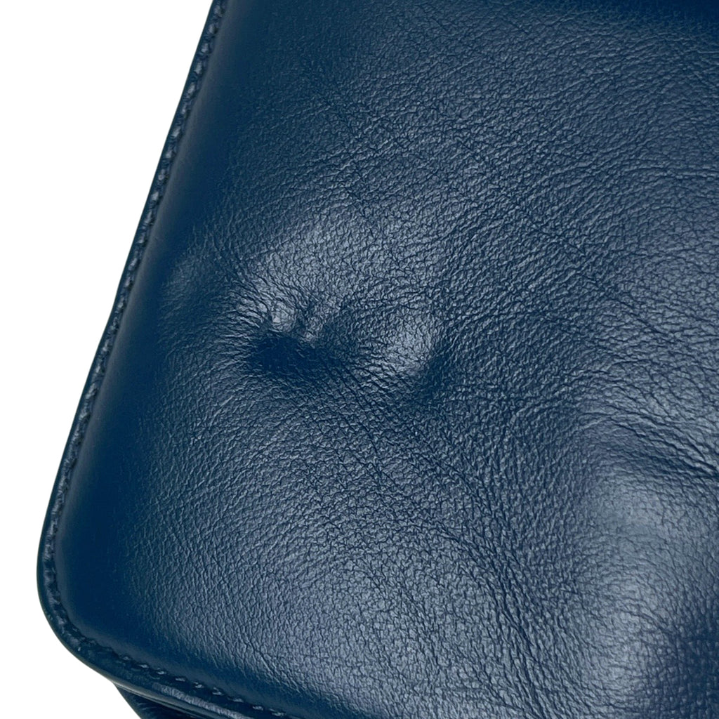 シャネル ボーイシャネル チェーン ウォレット マトラッセ ショルダーバッグ レザー ブルー レディース 【中古】brbag