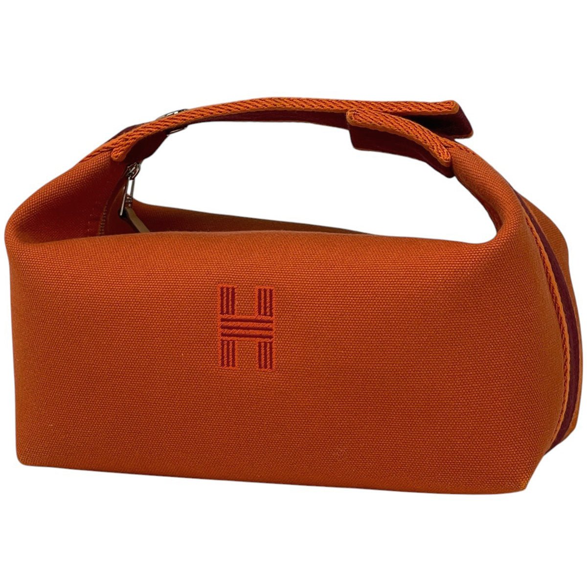 在庫一掃】 エルメス ブリッド ア ブラック PM ハンドバッグ コットン