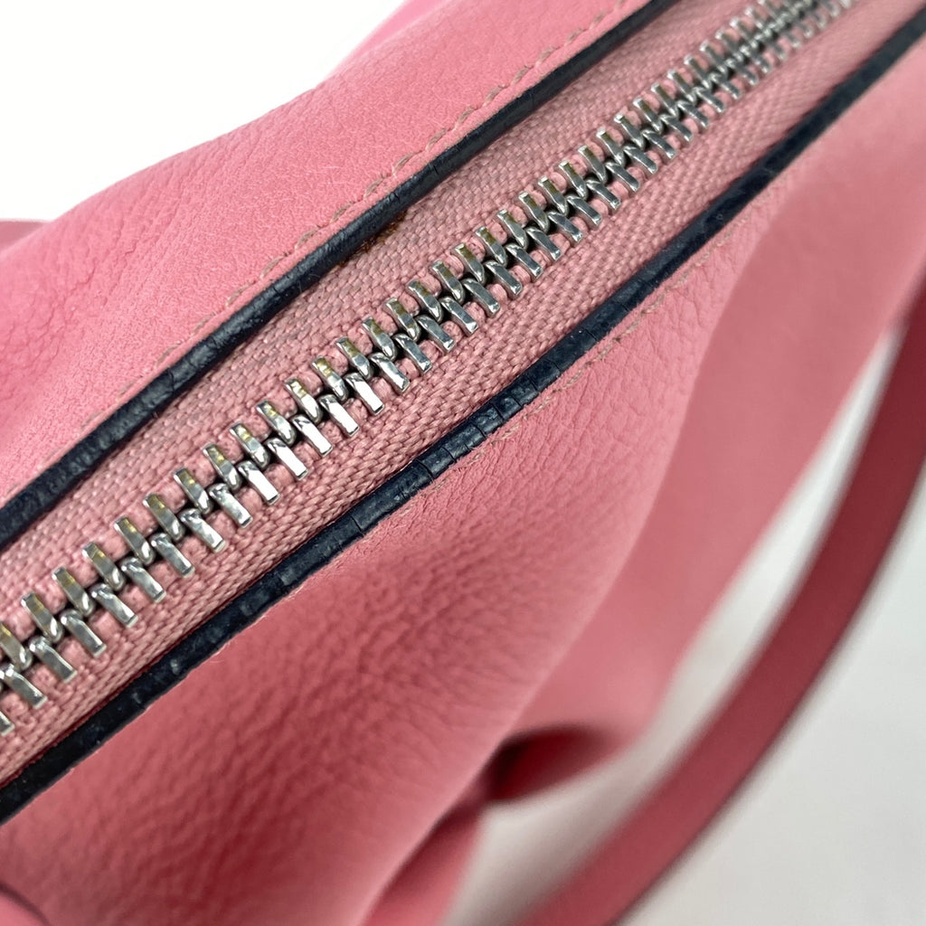 ロエベ エレファントモチーフ ショルダーバッグ 象 ポーチ ショルダーバッグ レザー ピンク レディース 【中古】brbag