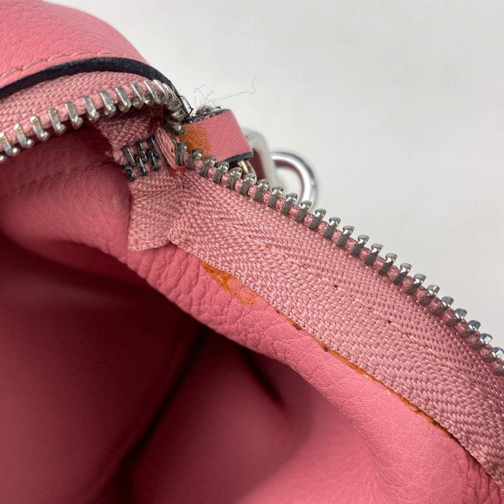 ロエベ エレファントモチーフ ショルダーバッグ 象 ポーチ ショルダーバッグ レザー ピンク レディース 【中古】brbag