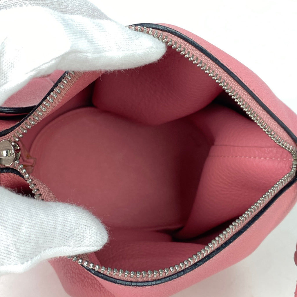 ロエベ エレファントモチーフ ショルダーバッグ 象 ポーチ ショルダーバッグ レザー ピンク レディース 【中古】brbag